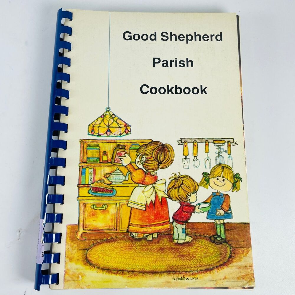 Good Shepherd Parish Cookbook Various 1985 Spiral Bound Vintage Cookbook Omaha